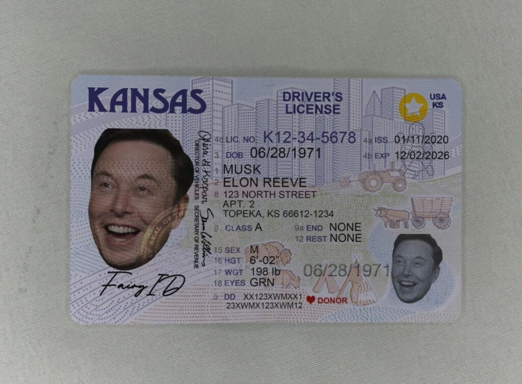 New fake Kansas ID delivered to your doorstep Kansas ID Discover a