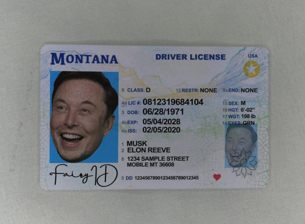 Highquality Montana ID to fly in the world of freedom! Montana ID