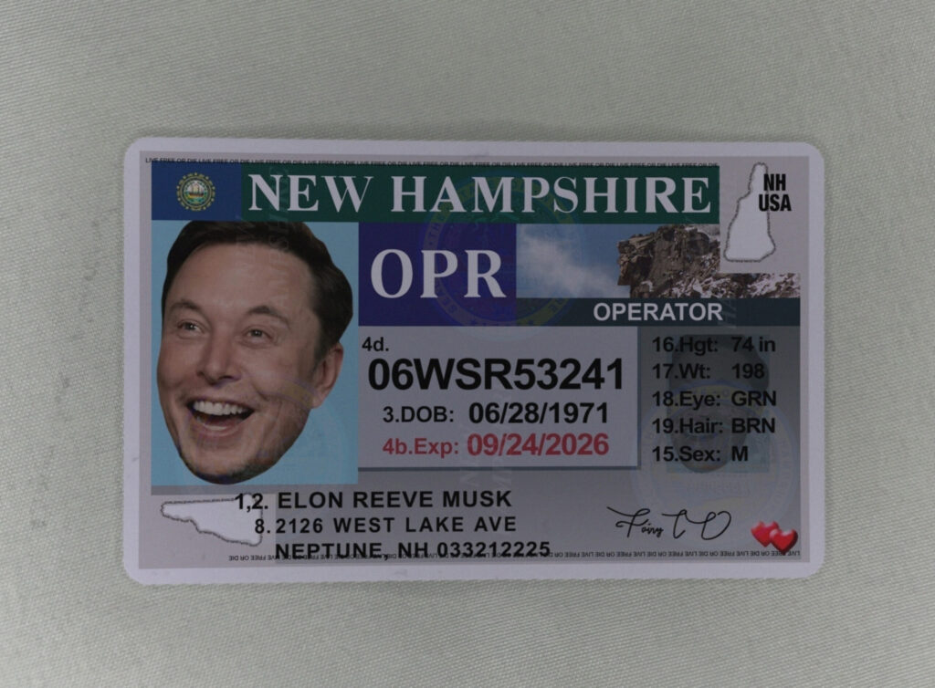 Scannable, excellent quality Fake ID New Hampshire! New Hampshire ID