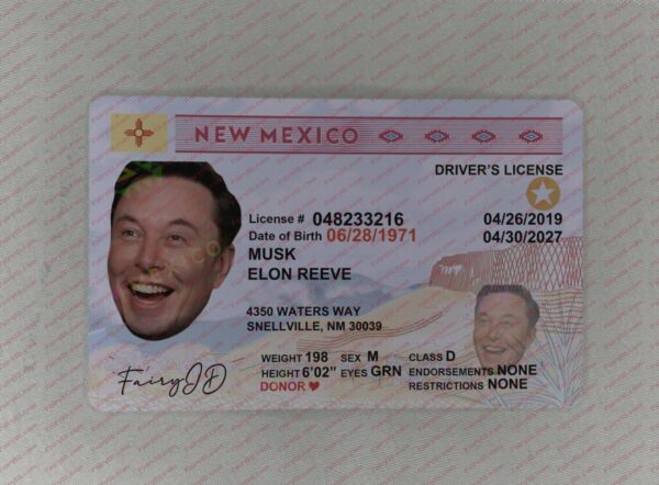Fake New Mexico ID