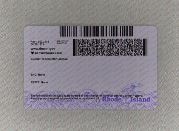 Fake ID Rhode Island