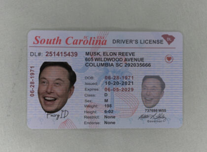 South Carolina Fake ID