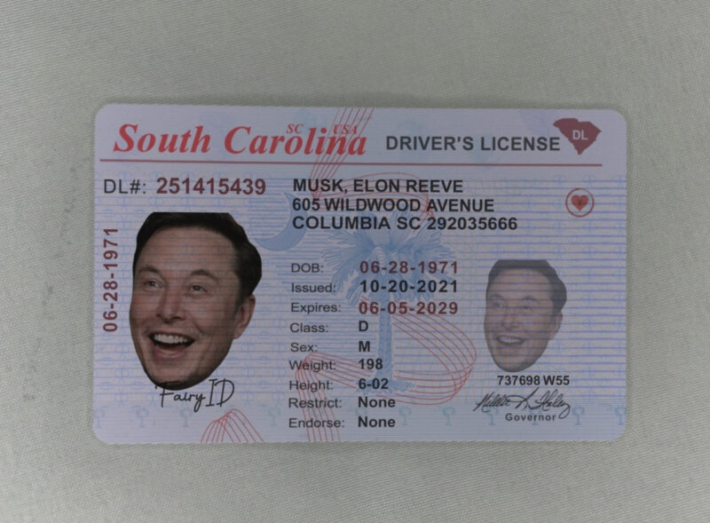 South Carolina Fake ID