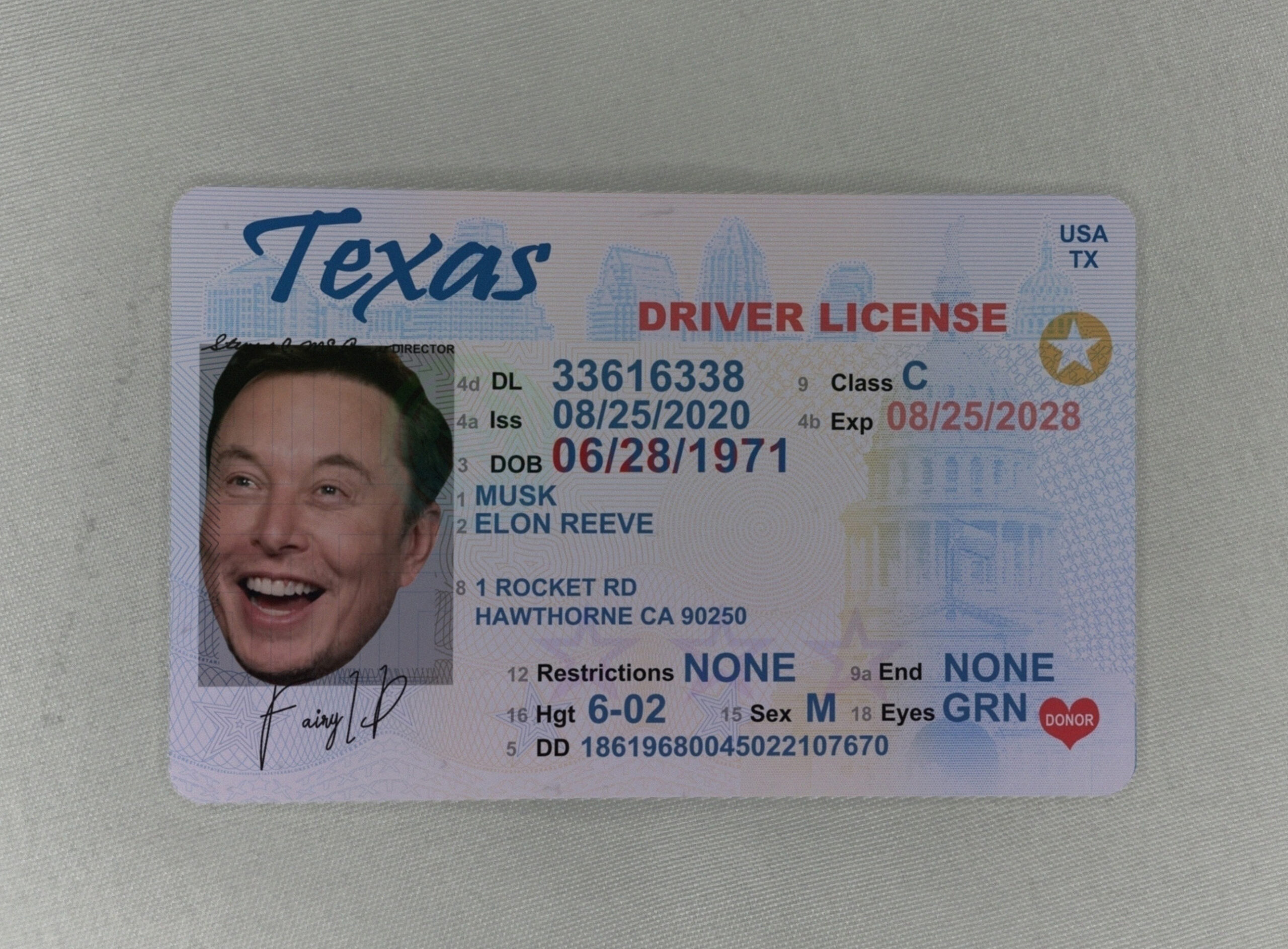 Texas Fake Id Template Latter Example Template All In One Photos 