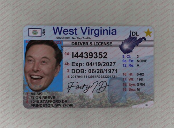 West Virginia Fake ID