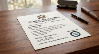 Disability Certificate