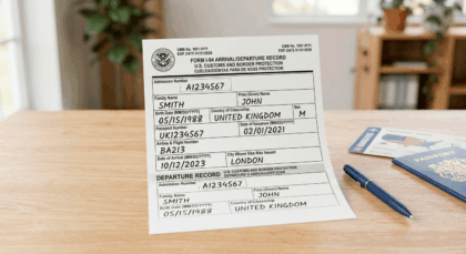 Form I‑94 Arrival/Departure Record