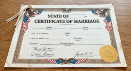 Marriage Certificate