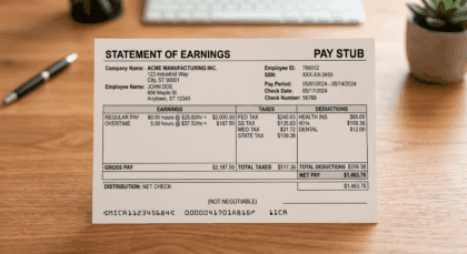 Pay Stub