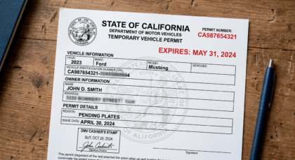 Temporary Vehicle Permit