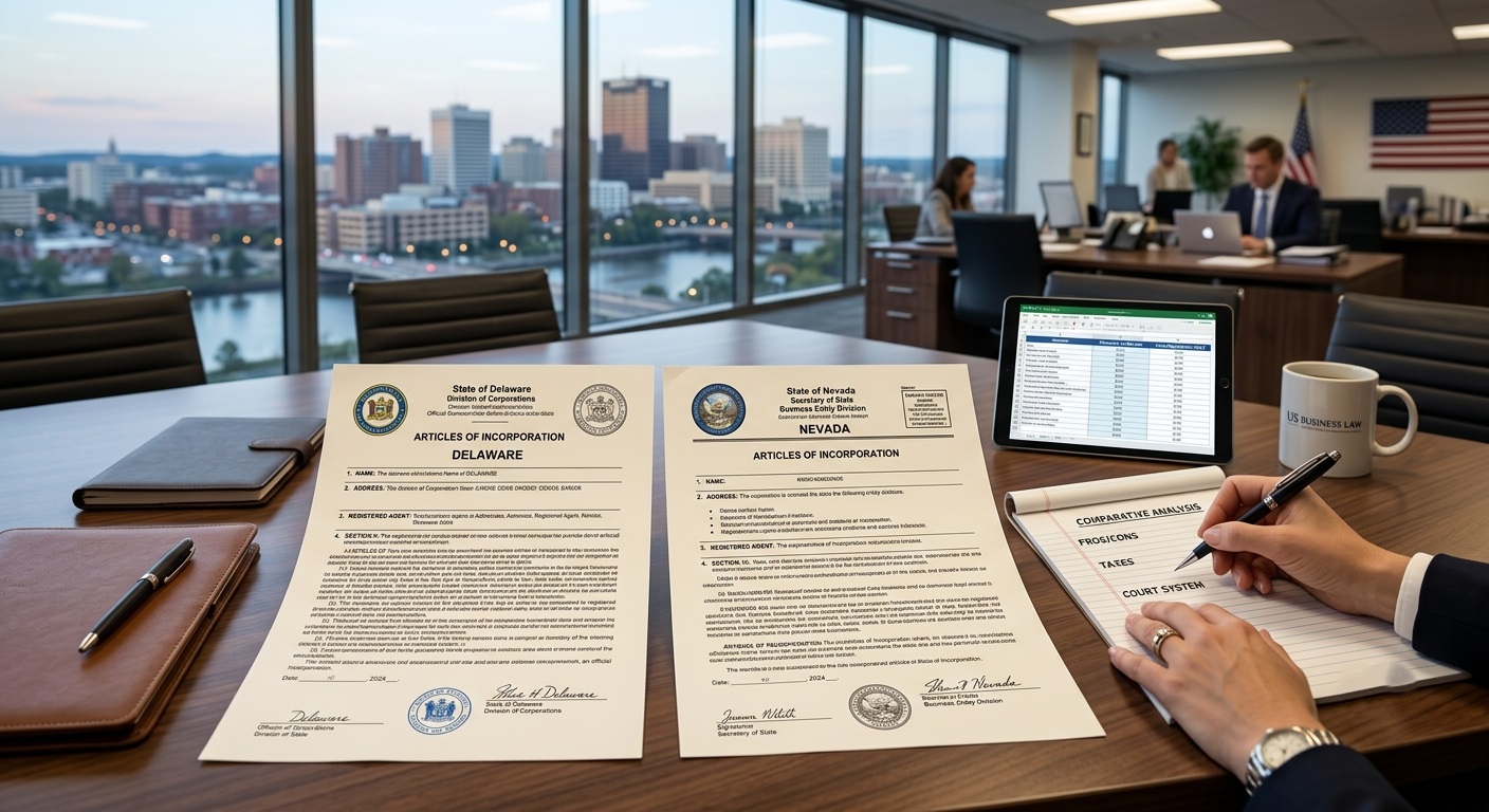 Comparative Analysis: Articles of Incorporation Delaware vs Nevada – Which Jurisdiction is Better for Your Business
