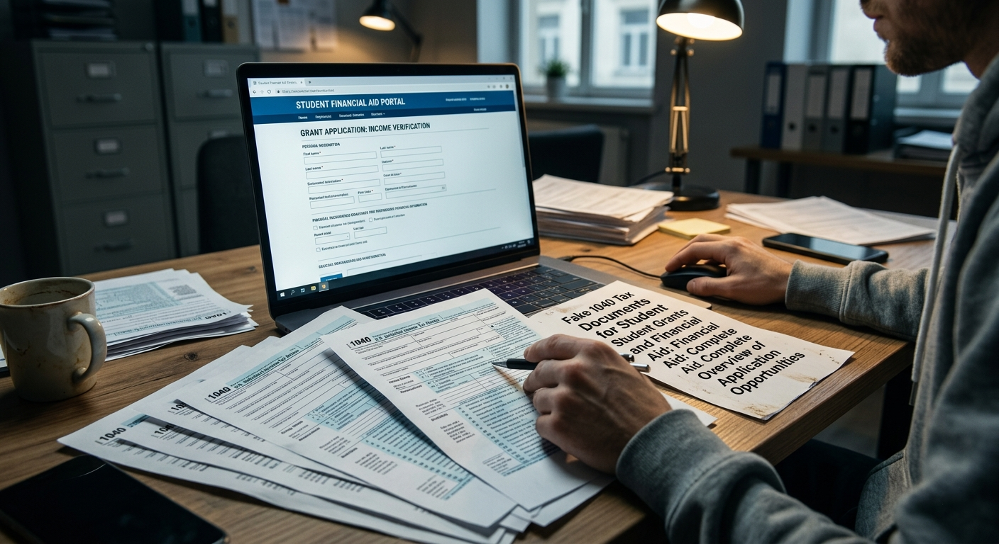 Fake 1040 Tax Documents for Student Grants and Financial Aid: Complete Overview of Application Opportunities