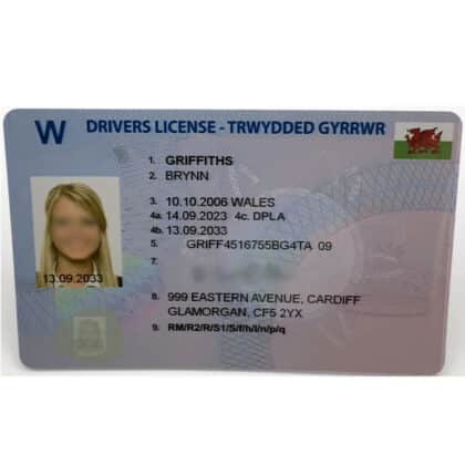 Welsh Driving License